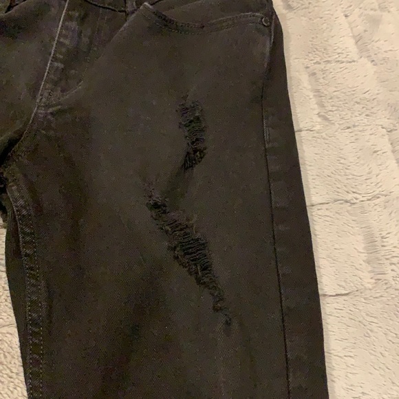 RSQ Skinny Taper Distressed Black Jeans - Picture 8 of 13